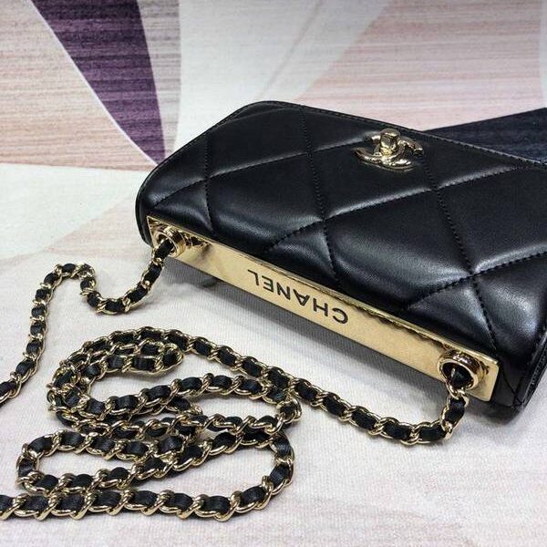 精仿chanel新款A80982 chanel鏈子錢包chb10385