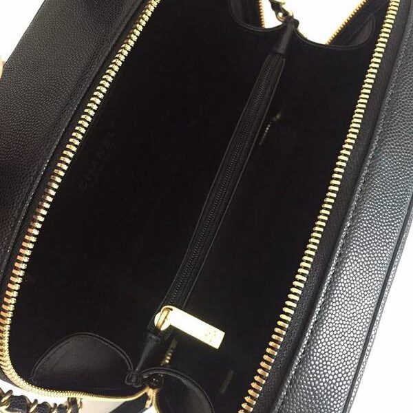 信譽品質第一chanel vanity case93342相機包2019秋冬新款斜挎手提化妝包立體感logo原廠魚子醬chb10394