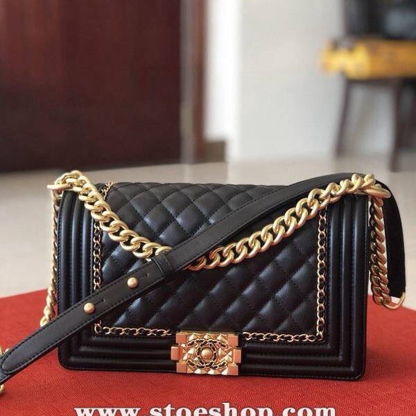 原單chanelchanel67086黑色原單質量原單進口胎牛皮chb10395