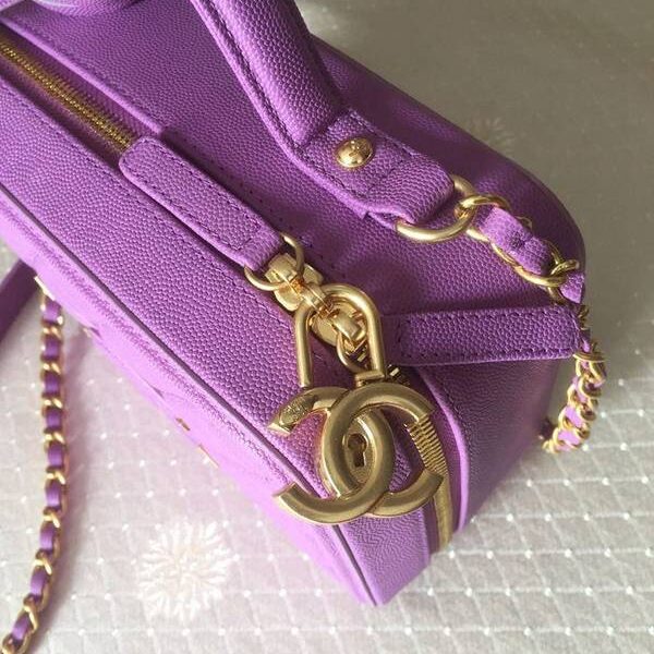 精仿名牌包chanel 93342化妝包立體感logo原廠魚子醬牛皮chb10405