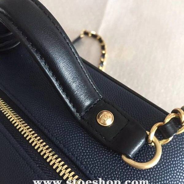 實物拍攝,純手工定制chanel 93342化妝包立體感logo原廠魚子醬牛皮chb10461