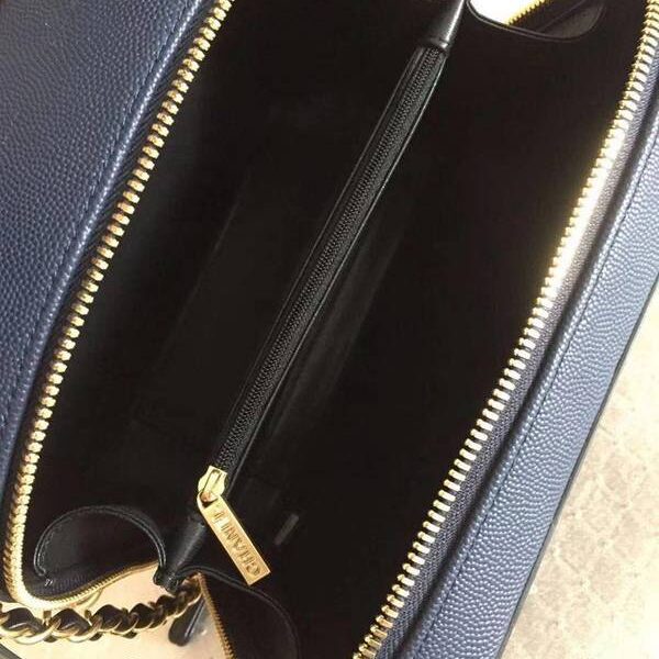 實物拍攝,純手工定制chanel 93342化妝包立體感logo原廠魚子醬牛皮chb10461