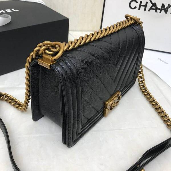 完美複刻大V細球紋chanel秋冬爆款67086 leboy系列 V格進口細球紋小牛皮chb10467