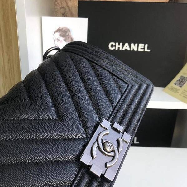 頂級品質大V細球紋chanel秋冬爆款67086 leboy系列 V格進口細球紋小牛皮chb10471