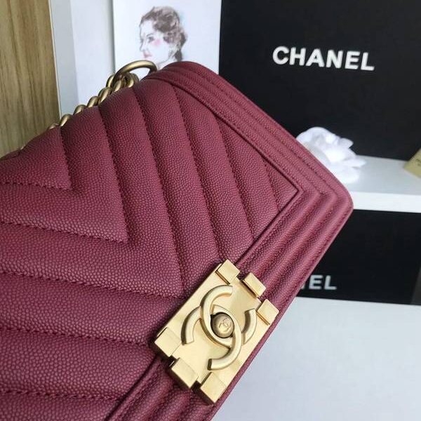 嚴格要求品質大V細球紋chanel秋冬爆款67086 leboy系列 V格進口細球紋小牛皮chb10476