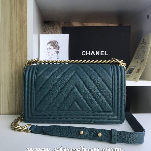 專櫃品質大V細球紋chanel秋冬爆款67086 leboy系列 V格進口細球紋小牛皮chb10482