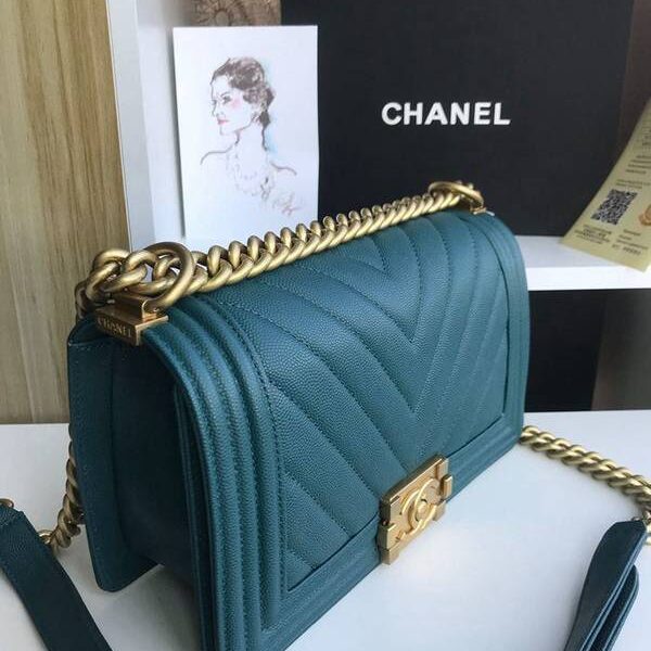 專櫃品質大V細球紋chanel秋冬爆款67086 leboy系列 V格進口細球紋小牛皮chb10482