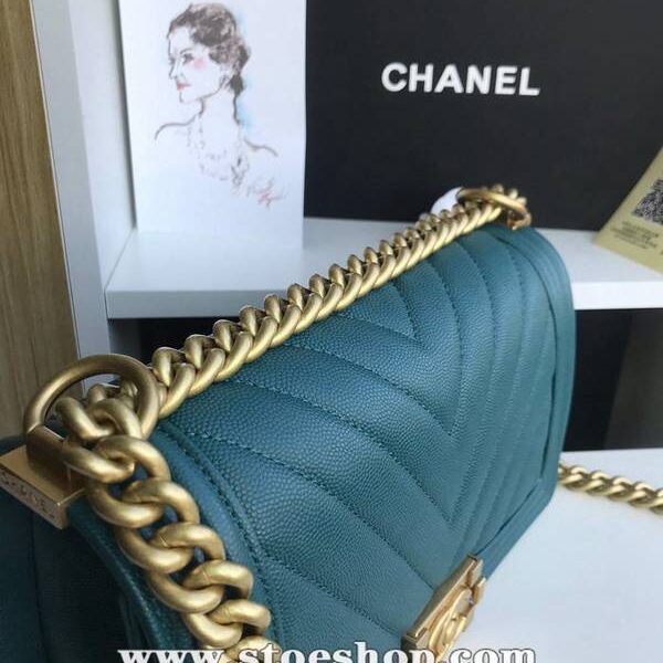 專櫃品質大V細球紋chanel秋冬爆款67086 leboy系列 V格進口細球紋小牛皮chb10482
