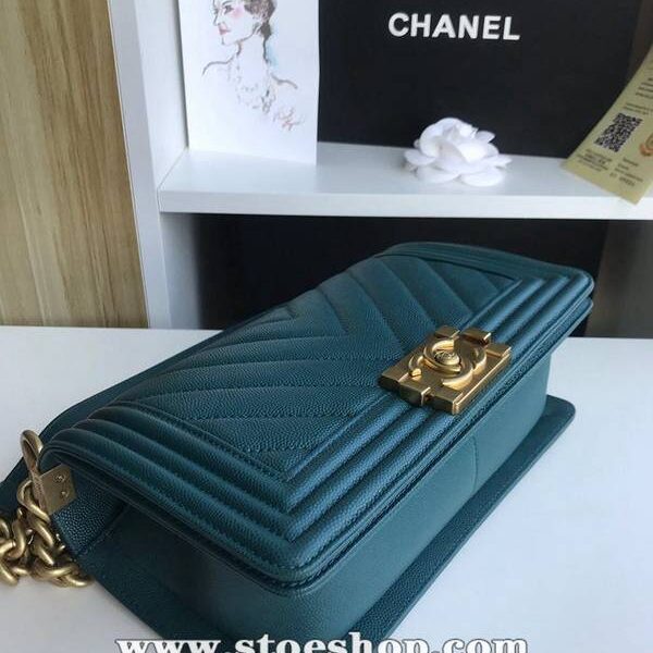 專櫃品質大V細球紋chanel秋冬爆款67086 leboy系列 V格進口細球紋小牛皮chb10482