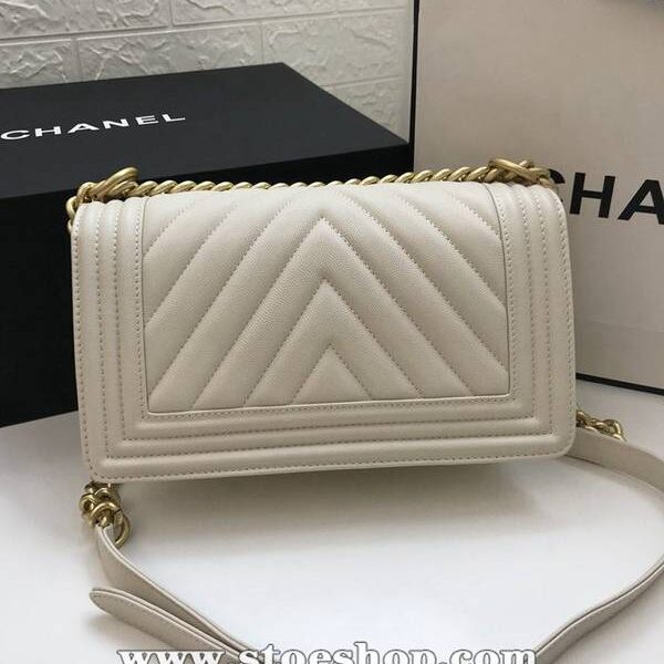 專櫃原廠包裝大V細球紋chanel秋冬爆款67086 leboy系列 V格進口細球紋小牛皮chb10484