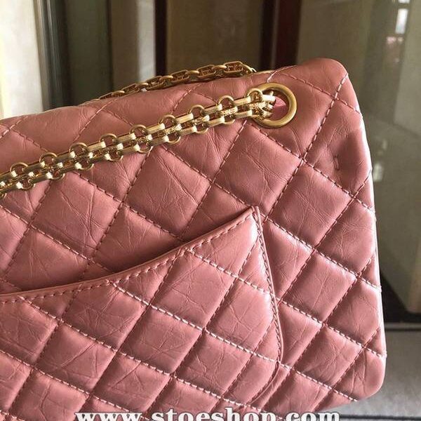 1：1專門店 chanel 粉紅小牛皮 側背包