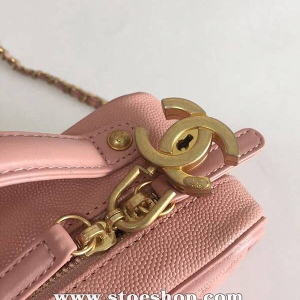 高仿chanel包chanel春夏新款呢子化妝包單肩斜挎手提chb10636