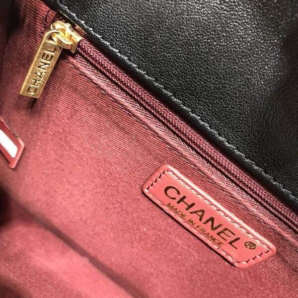 chanel高仿包網站57231新款穿鏈羊皮革單肩斜挎包進口山羊皮與古銅金金屬chb10683