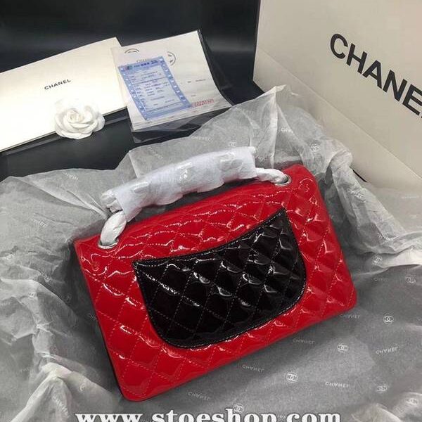 高仿原單包chanel 1112漆皮經典CF精選原廠義大利Gaieera純自然水染皮面chb10773