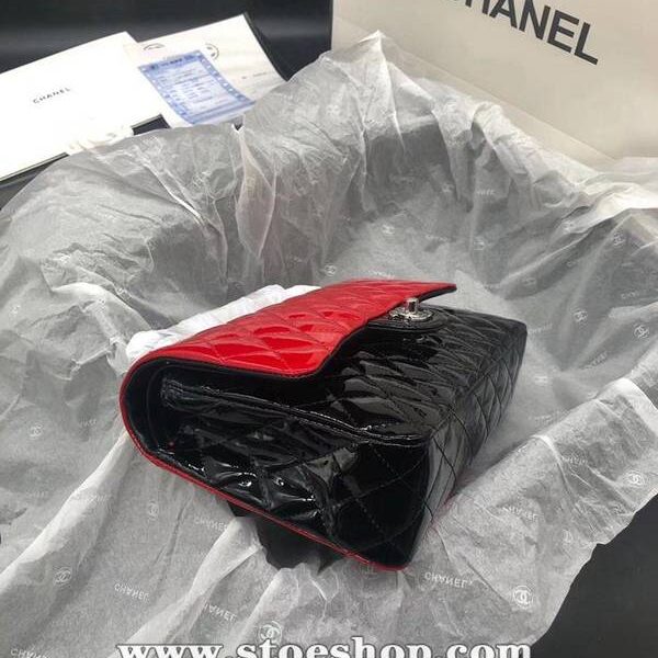 高仿原單包chanel 1112漆皮經典CF精選原廠義大利Gaieera純自然水染皮面chb10773