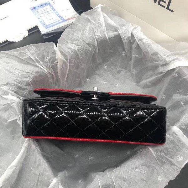 高仿原單包chanel 1112漆皮經典CF精選原廠義大利Gaieera純自然水染皮面chb10773