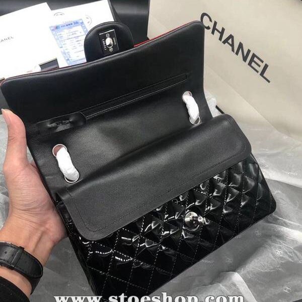 高仿原單包chanel 1112漆皮經典CF精選原廠義大利Gaieera純自然水染皮面chb10773