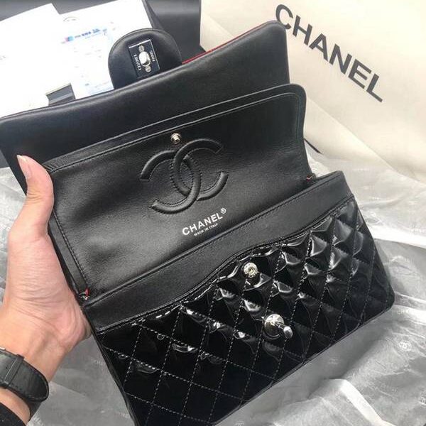 高仿原單包chanel 1112漆皮經典CF精選原廠義大利Gaieera純自然水染皮面chb10773