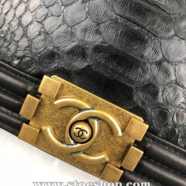 專櫃原單正品品質chanel67086採用非洲大蟒蛇皮配進口小羊皮chb10834