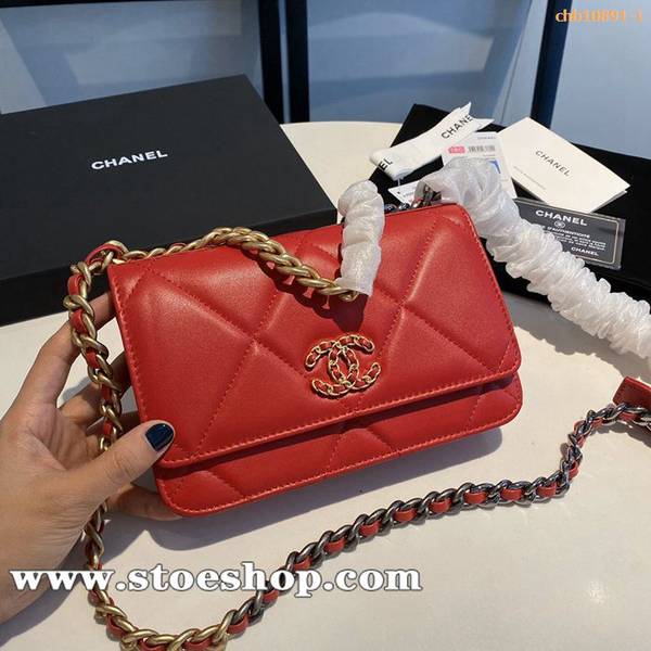 香奈兒錢包高仿chanel新顏色最新小挎包woc發財包山羊皮chb10891