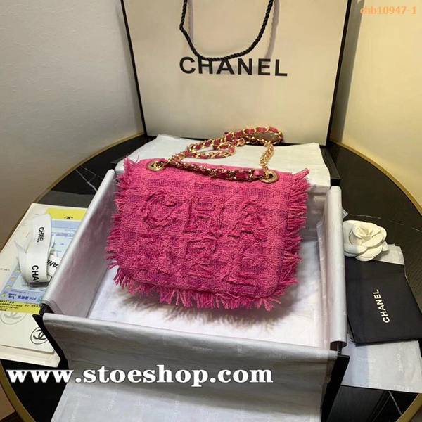 chanel高仿精品包chanel香奈兒新款花呢編織口蓋包刺臺繡字母logochb10947