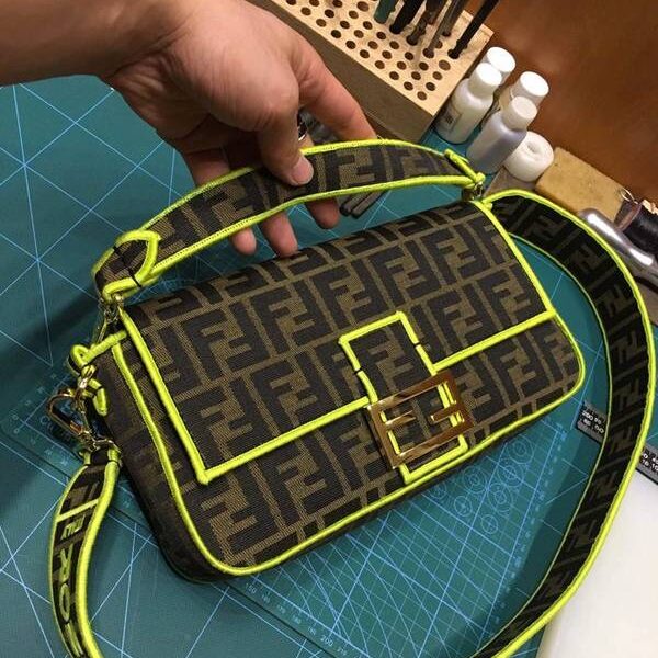 高仿包包芬迪頂級原單（ Fendi 5002 Baguette FF logo 老花系列 精品）fendi-11535