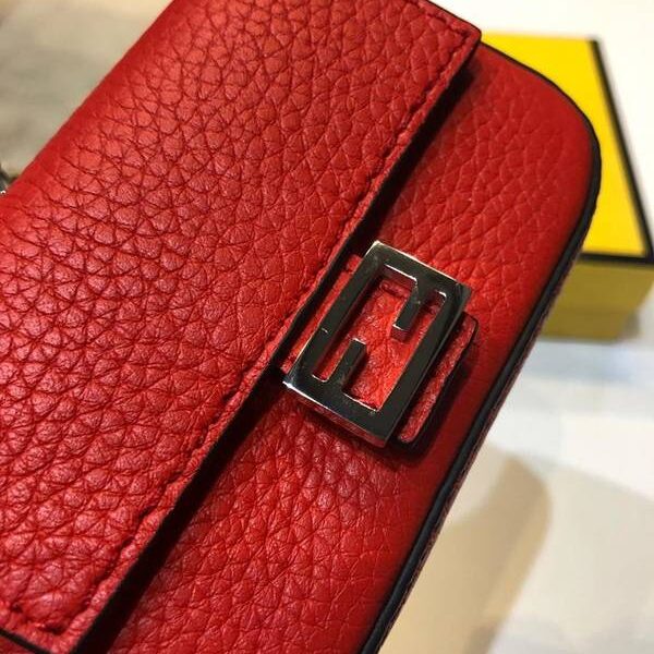 高仿芬迪頂級原單baguette mini法棍包進口牛皮翻蓋fendi-11674