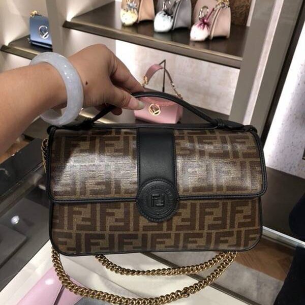 奢侈品a貨芬迪頂級原單啡/黑色配色雙面開口fendi-11759