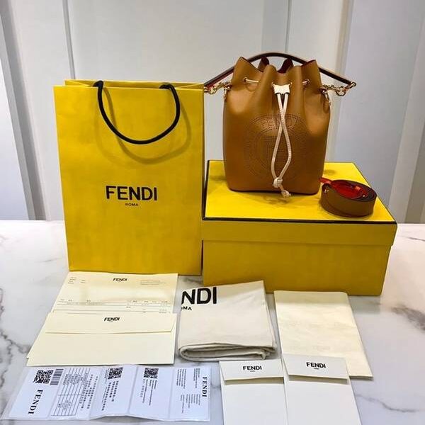頂級1：1芬迪頂級原單FENDI牛皮水桶包撞色羊皮fendi-11776
