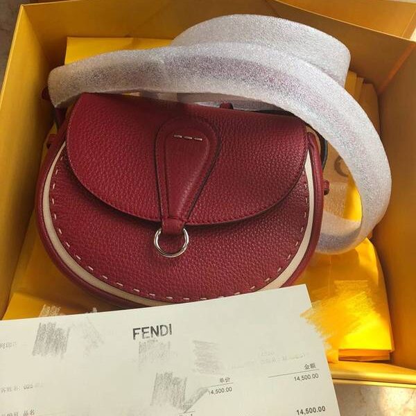 頂級高仿芬迪頂級原單fendi馬鞍包LOGO皮全手工縫製fendi-11793