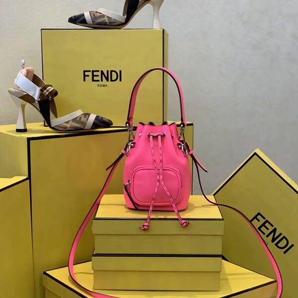 高仿芬迪頂級原單迷你桶包logo皮全手工縫製fendi-11817