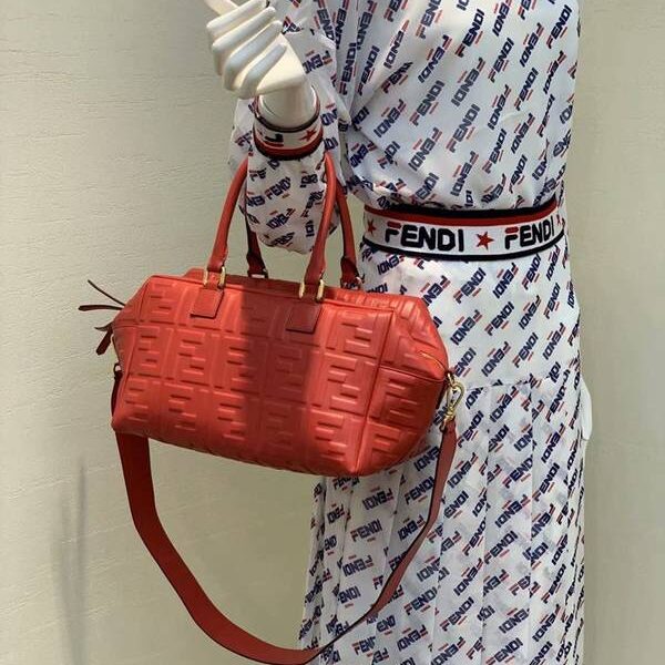 高仿奢侈品芬迪頂級原單方形波士頓包三維紋理fendi-11821