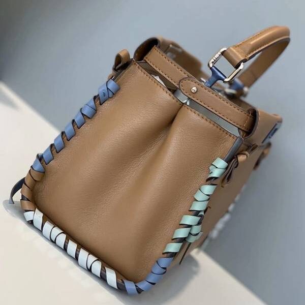 頂級高仿芬迪頂級原單PEEKABOO義大利牛皮手提包fendi-11892