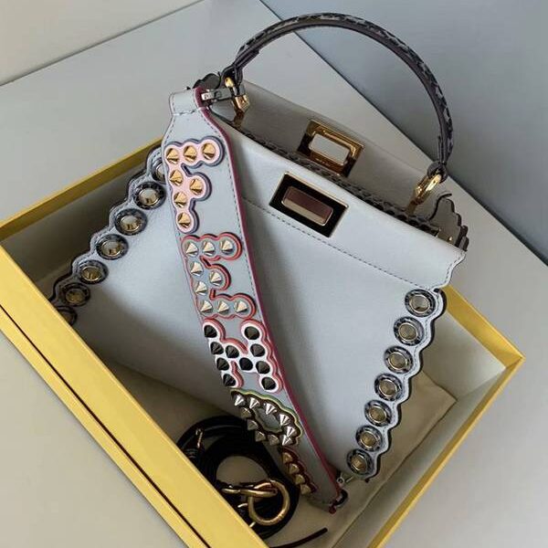高仿精品批發芬迪頂級原單peekaboo義大利皮、蛇皮手挽fendi-11897