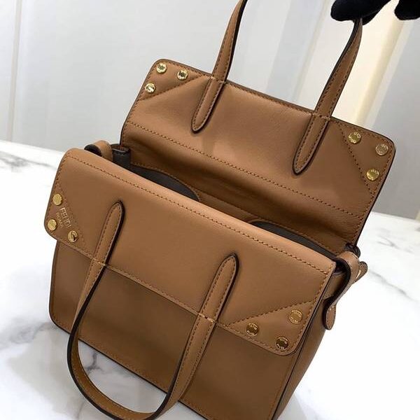 高仿精品批發芬迪頂級原單FENDI filp bag迷你手袋純手工小牛皮fendi-11911
