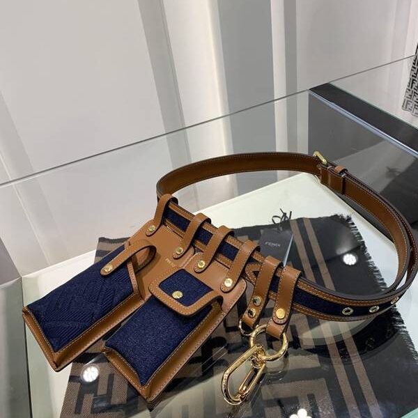原單1：1芬迪頂級原單FENDI牛皮配牛仔布fendi-11926