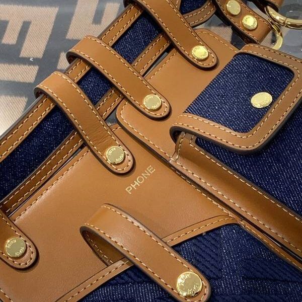 原單1：1芬迪頂級原單FENDI牛皮配牛仔布fendi-11926