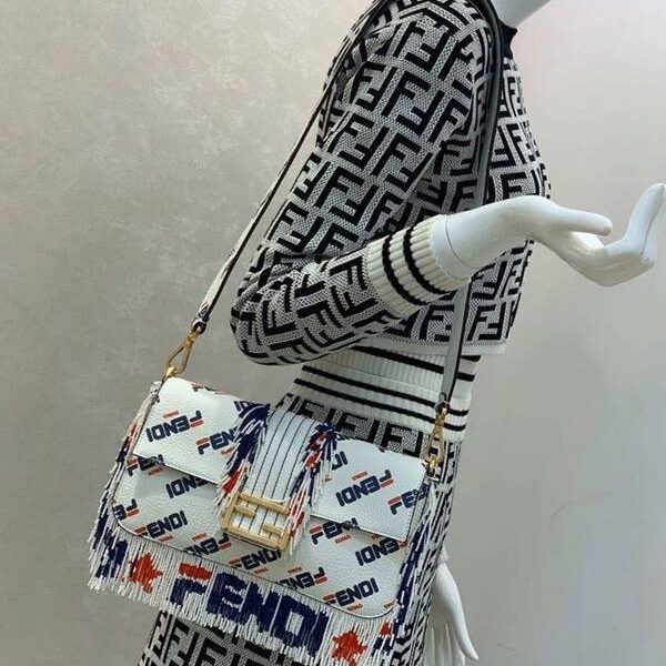 頂級高仿包包芬迪頂級原單法棍珠子流 翻蓋最新FENDI F LOGOfendi-11938