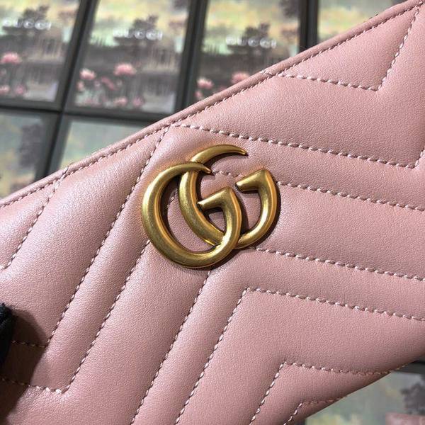 高仿包原單GG marmont 全拉鏈採用絎縫進口小牛皮打造配以人形紋設計背面配以GG標誌復古金色金屬配件443123,裸粉全皮ydgu10849 4 高仿包原單GG marmont 全拉鏈採用絎縫進口小牛皮打造配以人形紋設計背面配以GG標誌復古金色金屬配件443123,裸粉全皮ydgu10849