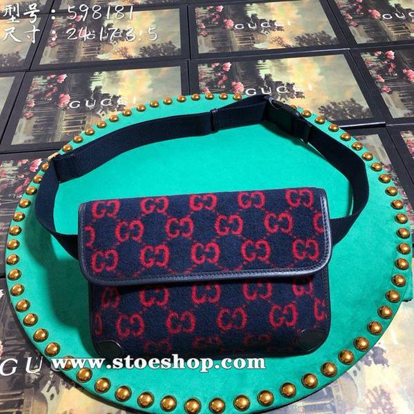 高仿包包gucci 古馳新款市場頂級獨家控貨專櫃品質進口牛皮，原廠五金598181深藍紅絨。ydgu10900