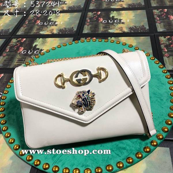 高仿名牌包gucci 古馳新款市場頂級獨家控貨專櫃品質進口牛皮，原廠五金537241白色。ydgu10989