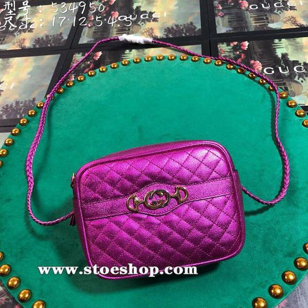 a貨gucci 古馳新款市場頂級獨家控貨專櫃品質進口牛皮，原廠五金534950紫紅。ydgu10996