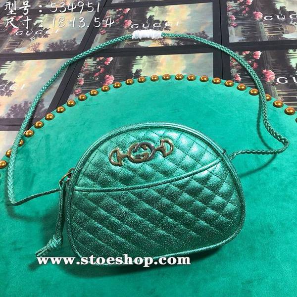 高仿精品批發gucci 古馳新款市場頂級獨家控貨專櫃品質進口牛皮，原廠五金534951綠色。ydgu11005
