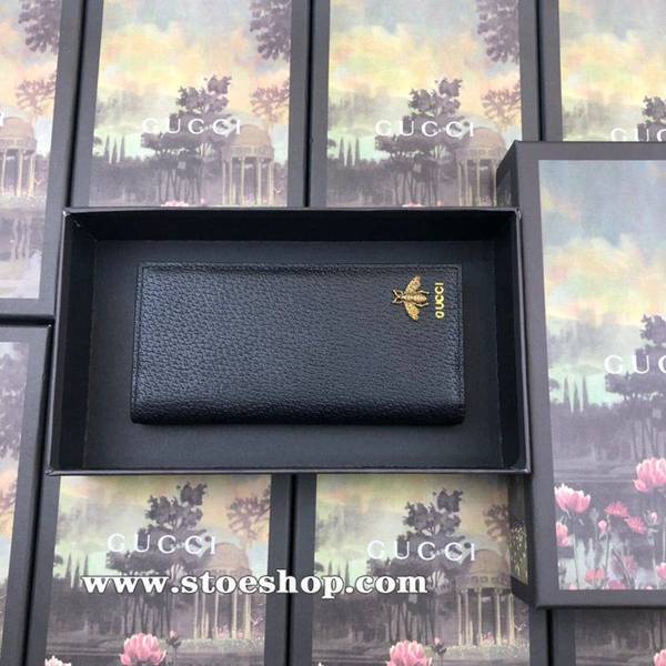 高仿原版GG高仿名牌男士西裝夾專屬高端打造完美細節無可挑剔 經典蜜蜂五金523668，黑色豬紋皮ydgu11027