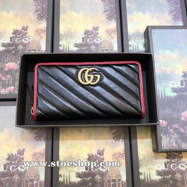 頂級高仿包包原單gucci新款拉鏈包採用絎縫進口小牛皮打造復古金色金屬配件573810，黑色全皮。ydgu11032