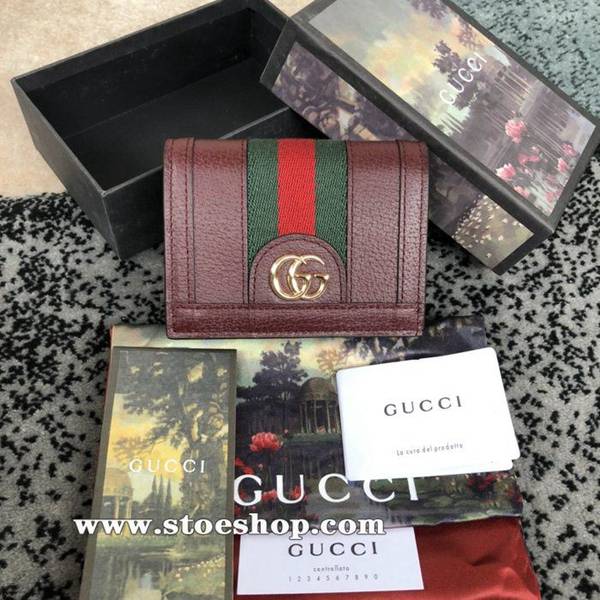 高仿名牌包gucci 最最新款Ophidia系列小卡包錢包採用GG Supreme高級進口牛皮523155  酒紅全皮ydgu11328