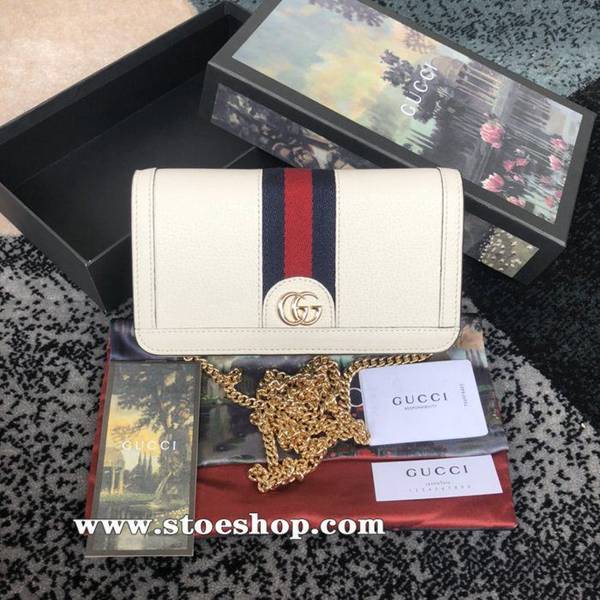 頂級原單gucci 高仿名牌Ophidia系列523158 米白皮ydgu11340
