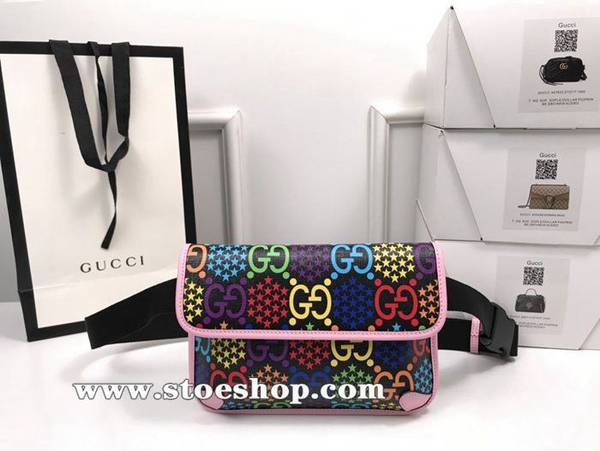 時尚a貨gucci新款。市場頂級獨家控貨專櫃品質進口牛皮，原廠五金598113魔幻跳跳糖粉。ydgu11349
