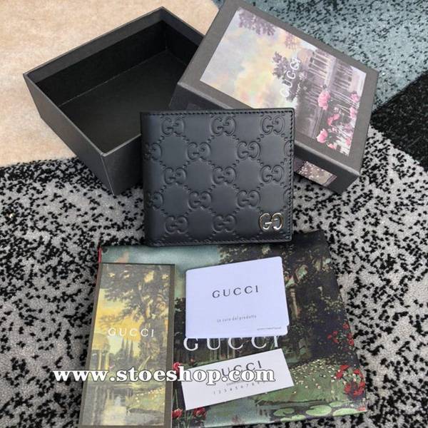 奢侈品1：1gucci頂級貨品 專櫃同步，高仿名牌！雙折皮夾，採用進口頭層牛皮壓花搭配醒目雙G五金473916，克壓花皮ydgu11354