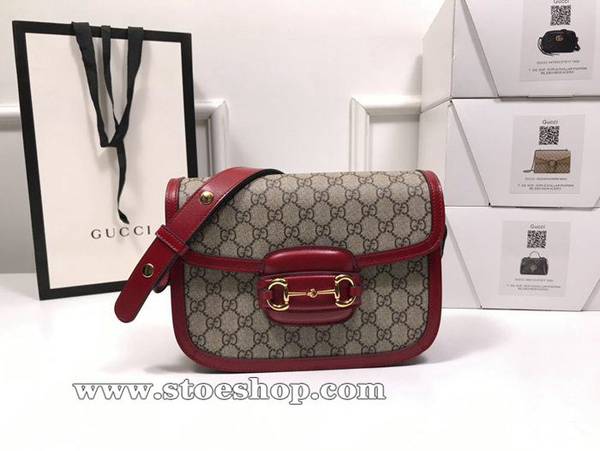 奢侈品a貨gucci 1955 Horsebit Bag！經典的馬銜扣+Monogram+棕色勾邊設計斜挎，短肩帶單肩帶，長肩帶單肩帶都很好看602204ydgu11418